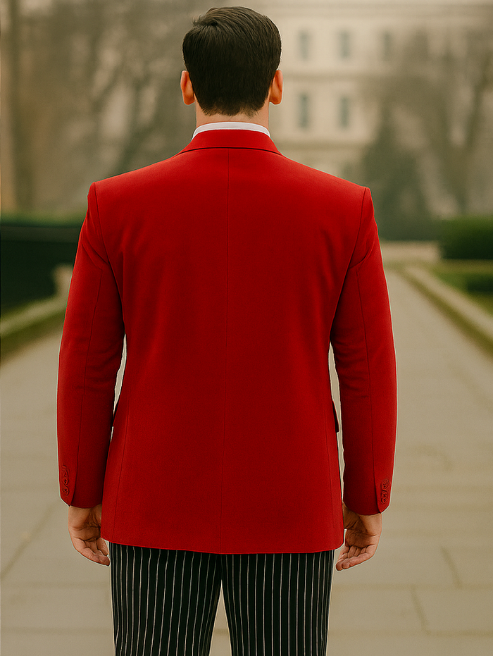 Red Velvet Roderick Smoking Jacket