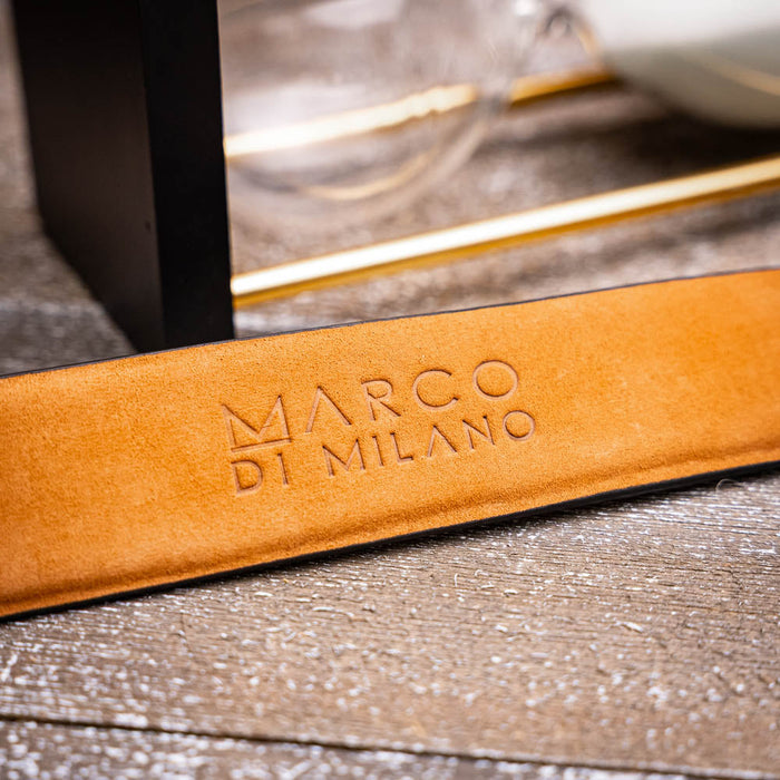 Marco Di Milano Silvio Belt Washed Brown Leather Loafer