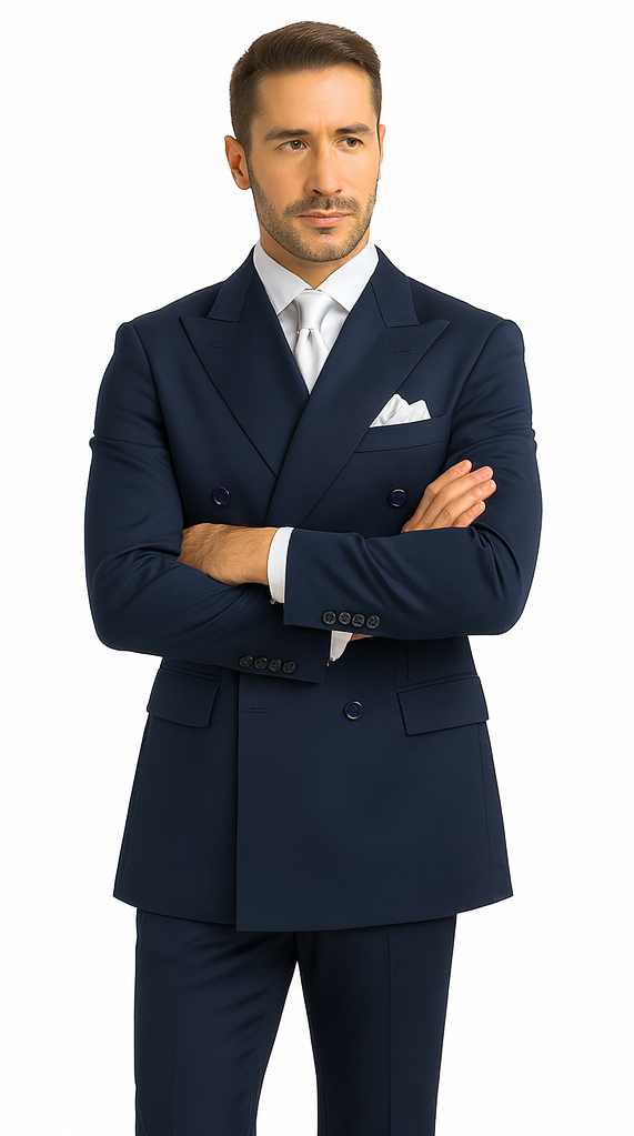 Rossi Man ARTHUR RM2302 Double-Breasted Suit – Men’s Formalwear