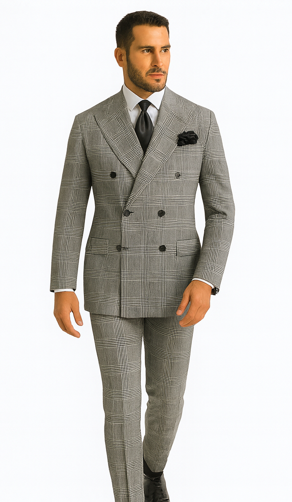 Rossi Man ARTHUR RM2318 Double-Breasted Suit – Modern Formalwear