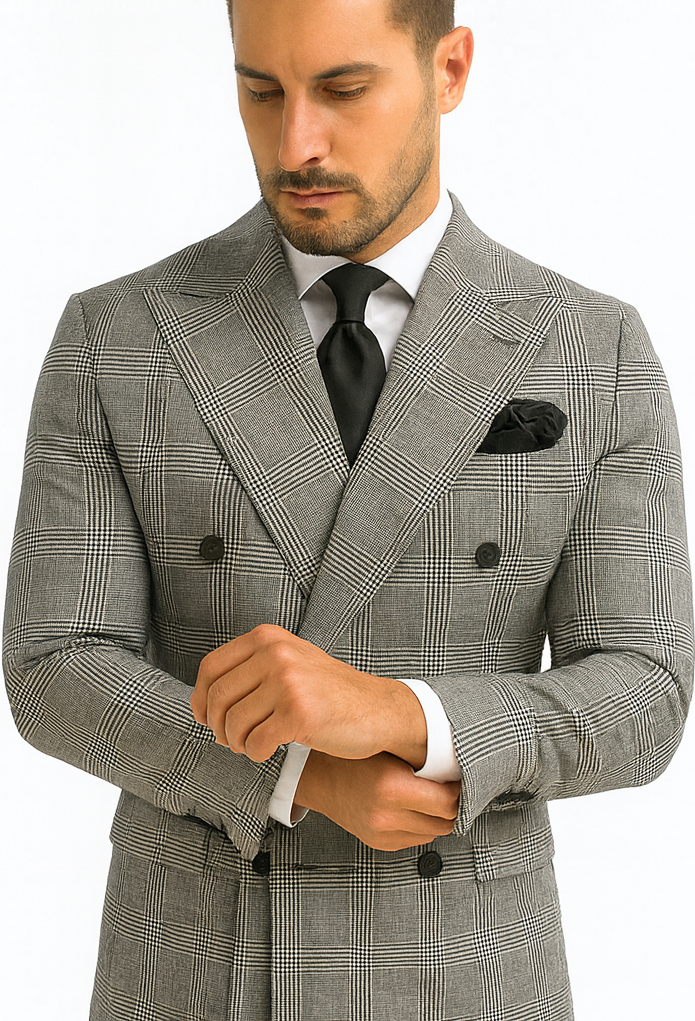 Rossi Man ARTHUR RM2318 Double-Breasted Suit – Modern Formalwear