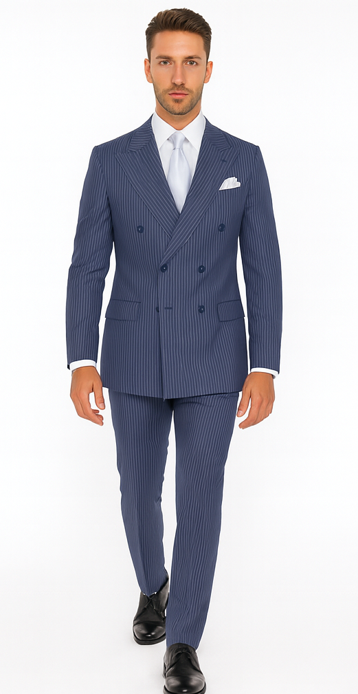 Rossi Man ARTHUR RM2319 Double-Breasted Suit – Men’s Formalwear