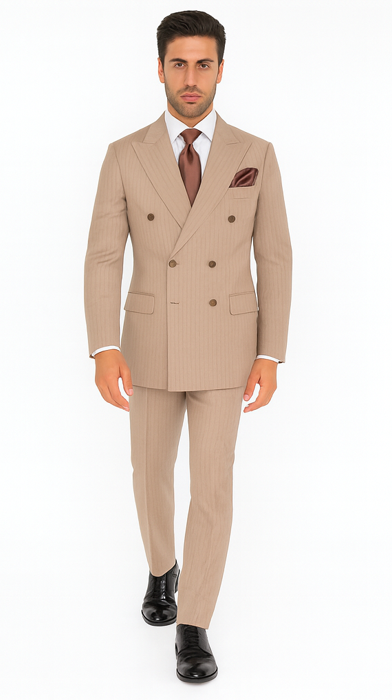 Rossi Man ARTHUR RM2320 Double-Breasted Suit – Men’s Formalwear