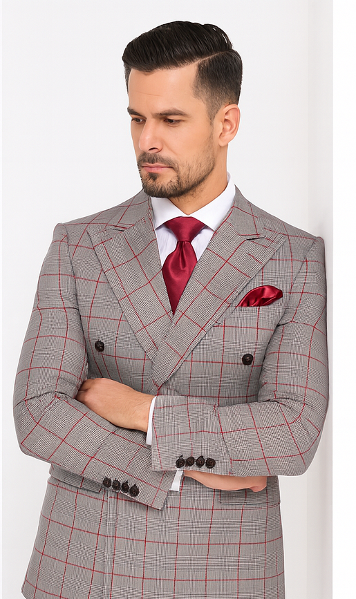 Rossi Man ARTHUR RM2321 Double-Breasted Suit – Classic Men’s Formalwear