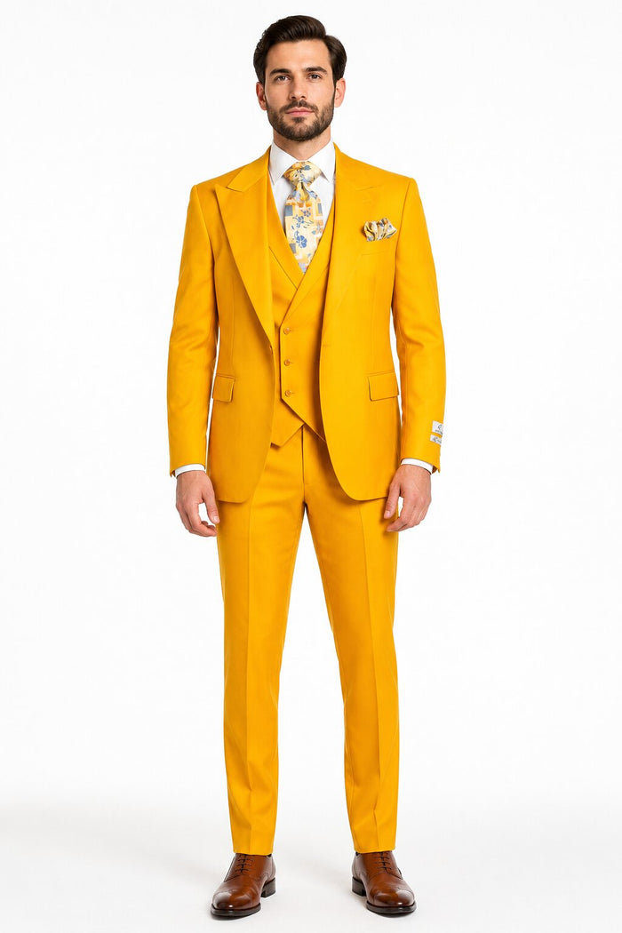 ROSSI MAN ELI RM103 Wool 3 Piece Suit
