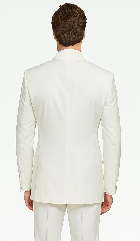 Rossi Man ELI RM202 Winter White 3-Piece Suit – Tailored Men’s Formalwear Set