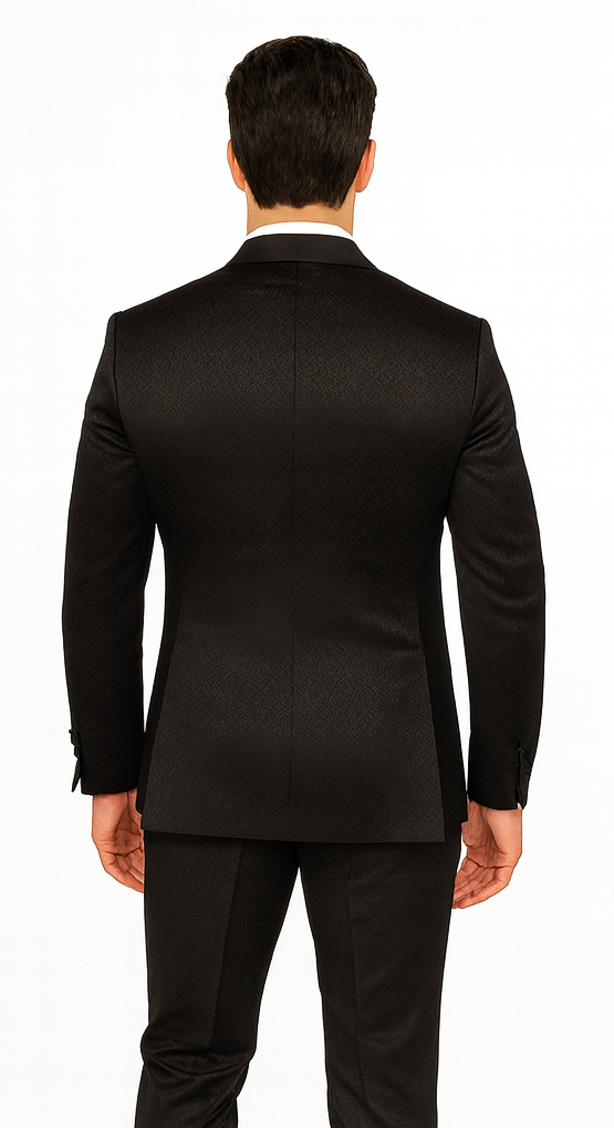 Rossi Man Ford RM1912 Black Slim Fit Suit – Modern Men’s Formalwear