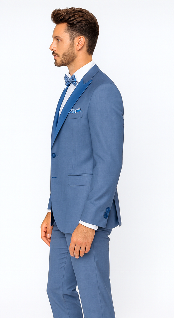 Rossi Man LEO RM1387 Elegant Slim Fit Tuxedo for Men – Formalwear for Special Occasions