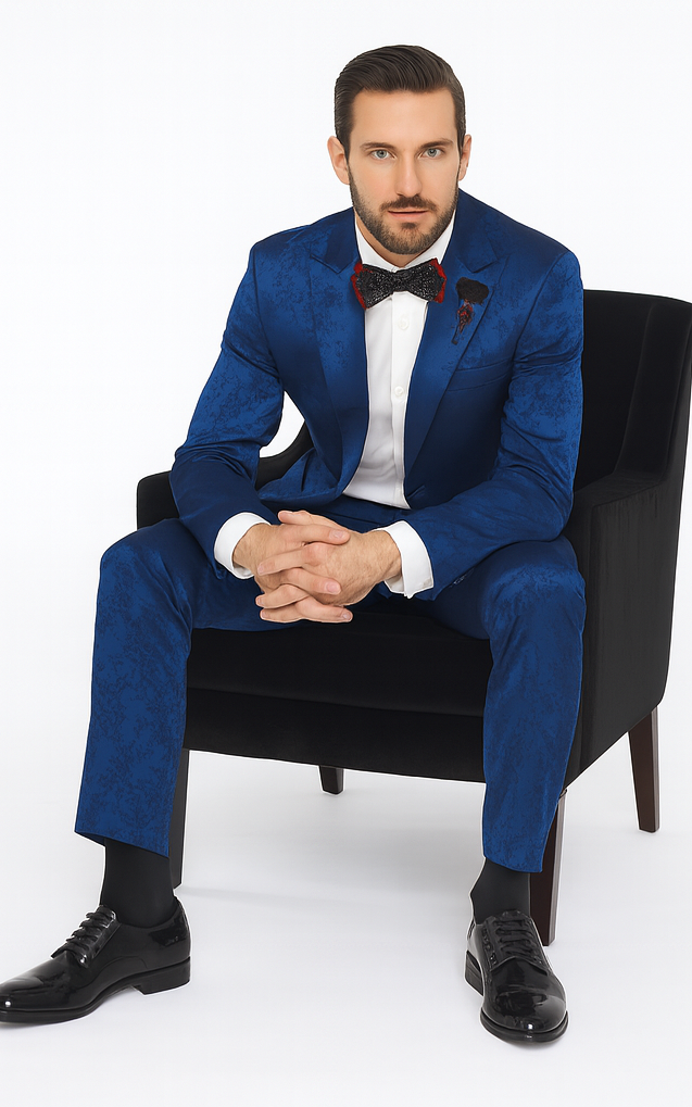 Rossi Man LEO RM1906 Men’s Slim Fit 2-Piece Suit – Modern Formalwear for Special Events