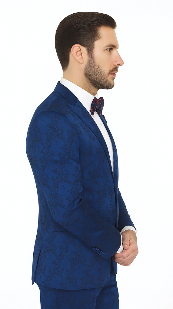 Rossi Man LEO RM1906 Men’s Slim Fit 2-Piece Suit – Modern Formalwear for Special Events