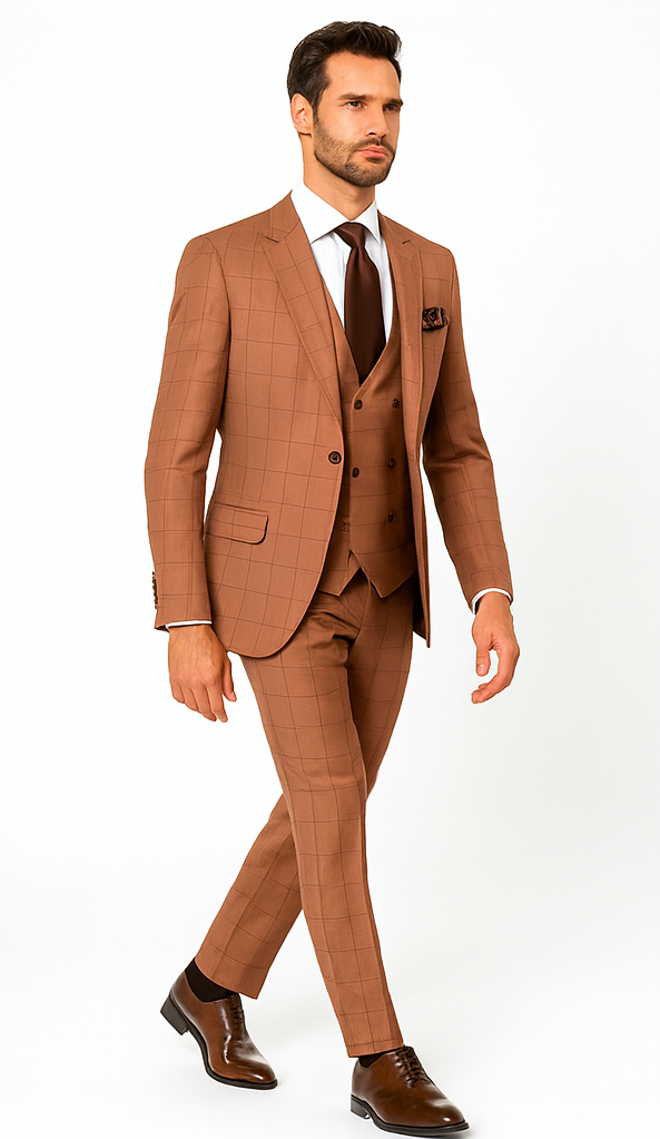 Rossi Man MAX RM1786 Slim Fit 3-Piece Suit – Men’s Formalwear
