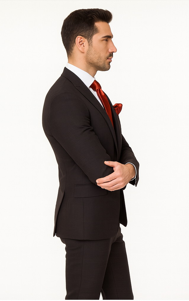 Rossi Man MAX RM1787 Slim Fit 3-Piece Suit – Men’s Formalwear