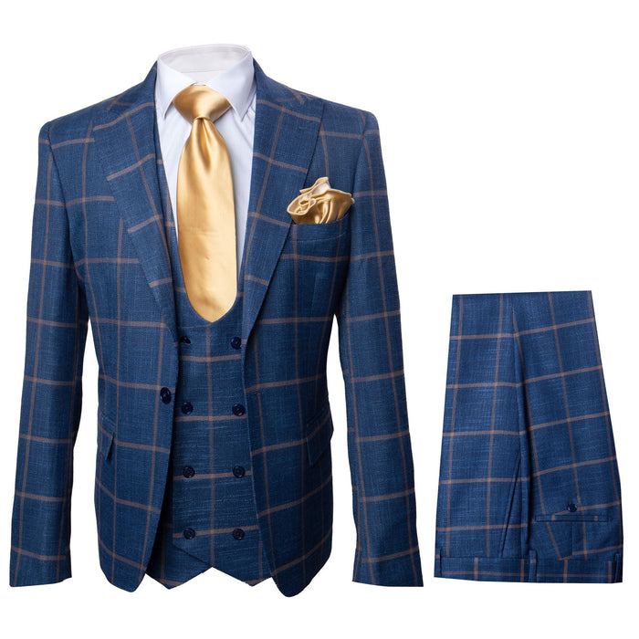 Rossi Man MAX RM1840 Slim Fit 3-Piece Suit – Modern Men’s Formalwear