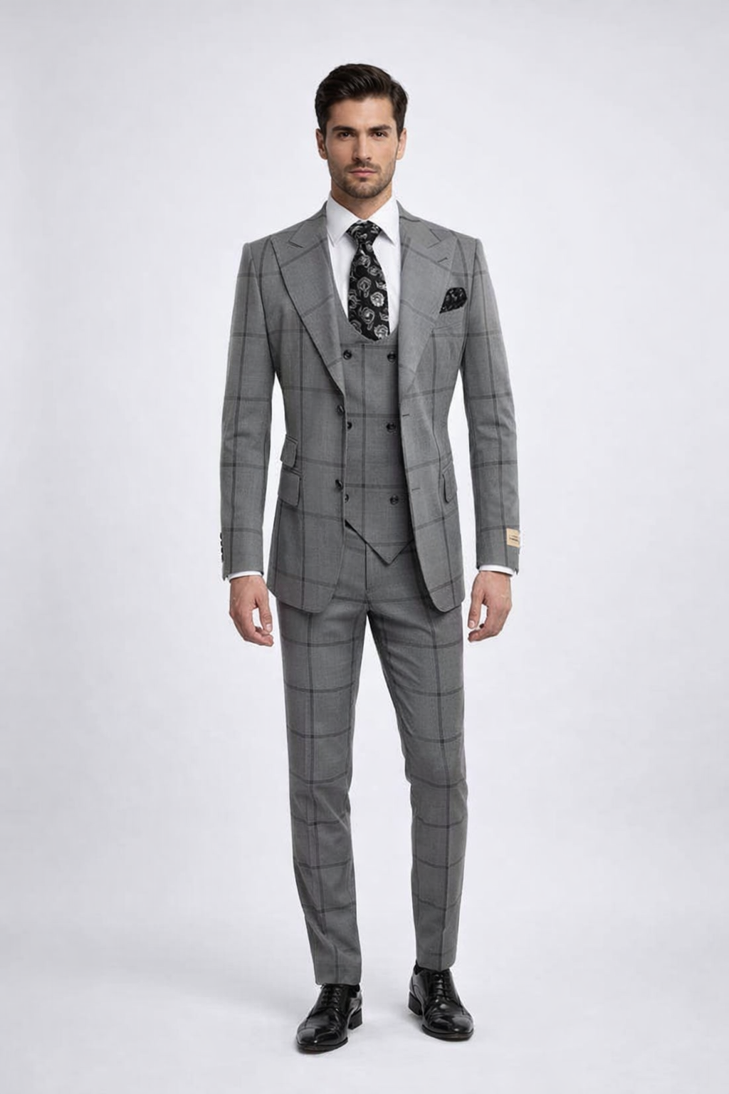 Rossi Man Men’s Dress Suit | Classic Rossiman Formalwear for Timeless Style – Italian Tailored Slim Fit Suit