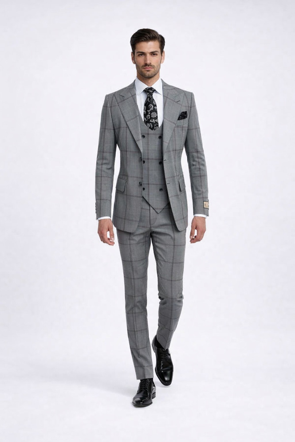 Rossi Man Men’s Dress Suit | Classic Rossiman Formalwear for Timeless Style – Italian Tailored Slim Fit Suit