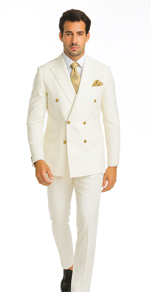 Rossi Man Milano RM1770 – Men’s Modern Slim Fit 3-Piece Suit - Formalwear for Every Occasion