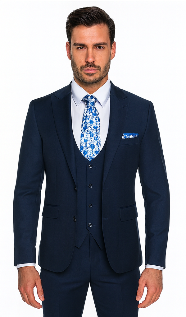 Rossi Man RM1102 Sydney II – Modern Slim Fit Formal Suit for Men | Tailored Contemporary Elegance