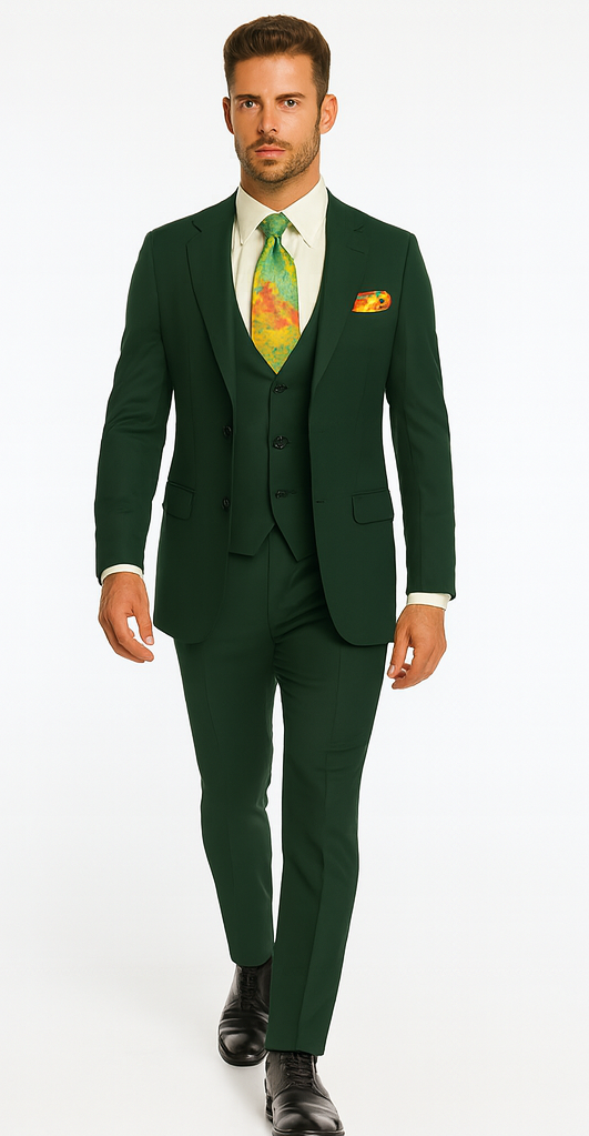 Rossi Man RM1190 – Sydney - 3-Piece Slim Fit Suit for Men | Modern Tailored Formalwear