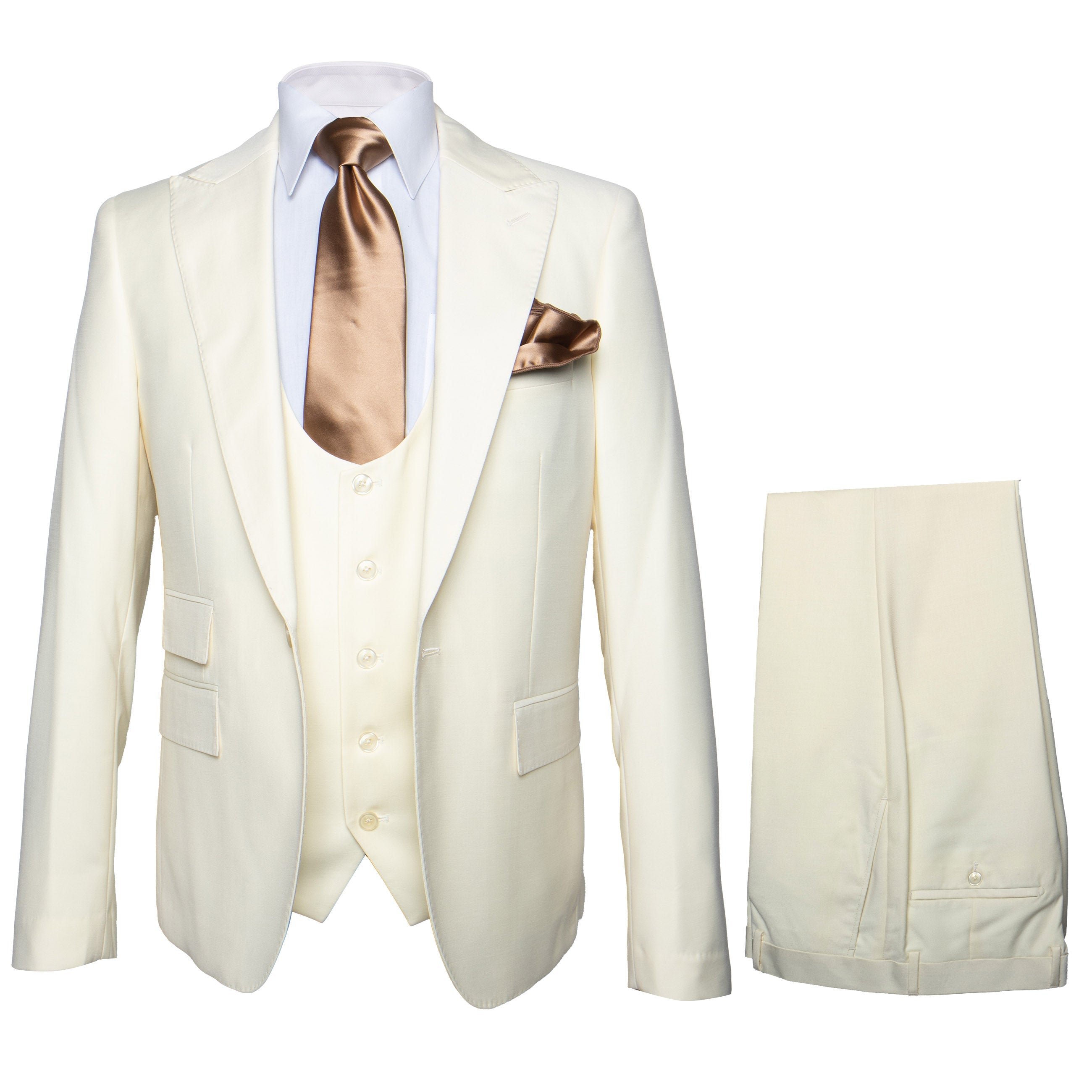 Rossi Man RM1206 – Sydney II Collection 3-Piece Slim Fit Suit for Men - Modern Tailored Formalwear