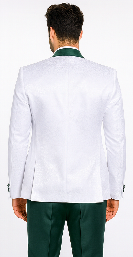 Rossi Man RM1482 – Men’s 3-Piece Tuxedo from the Smoking S Collection - Elegant Formalwear for Men