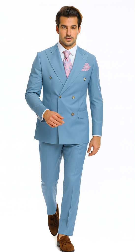 Rossi Man RM1771 – Sophisticated Milano Slim Fit Suit for Men - Modern Formalwear