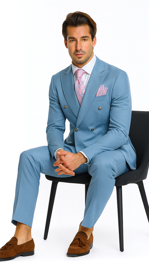 Rossi Man RM1771 – Sophisticated Milano Slim Fit Suit for Men - Modern Formalwear