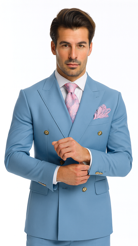 Rossi Man RM1771 – Sophisticated Milano Slim Fit Suit for Men - Modern Formalwear
