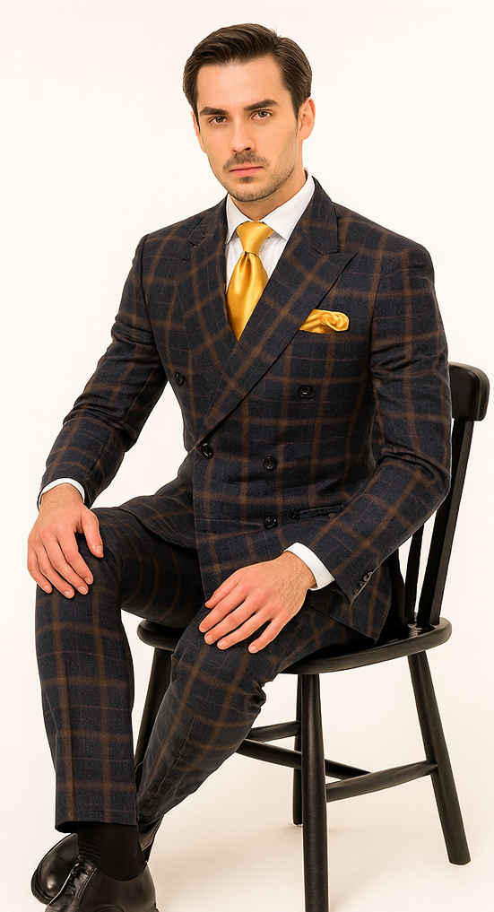 Rossi Man RM1790 – Elegant Slim Fit Milano Suit for Men - Stylish Modern Formal Attire