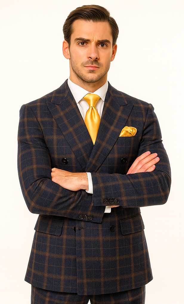 Rossi Man RM1790 – Elegant Slim Fit Milano Suit for Men - Stylish Modern Formal Attire