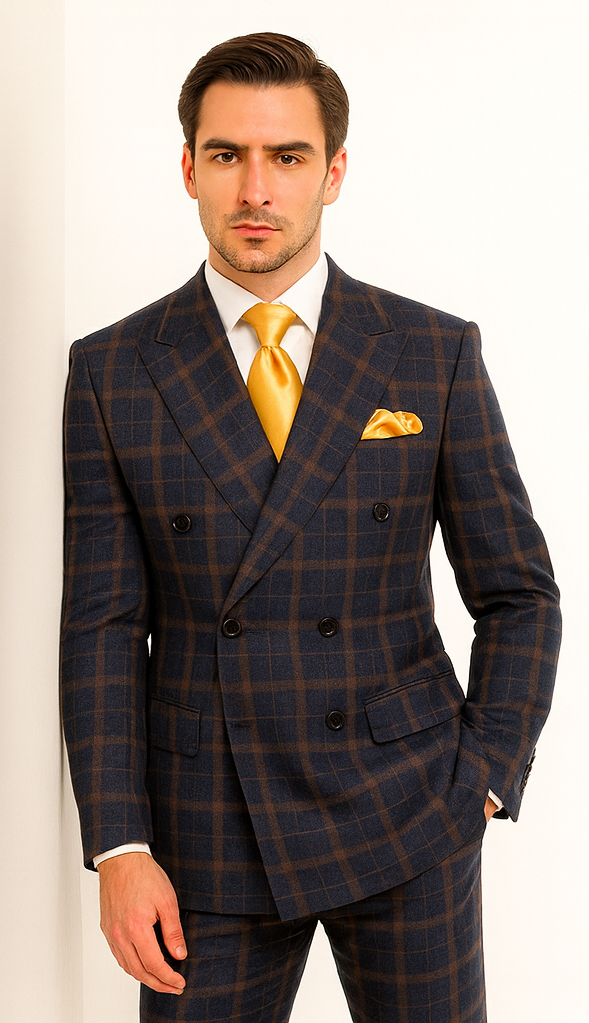 Rossi Man RM1790 – Elegant Slim Fit Milano Suit for Men - Stylish Modern Formal Attire