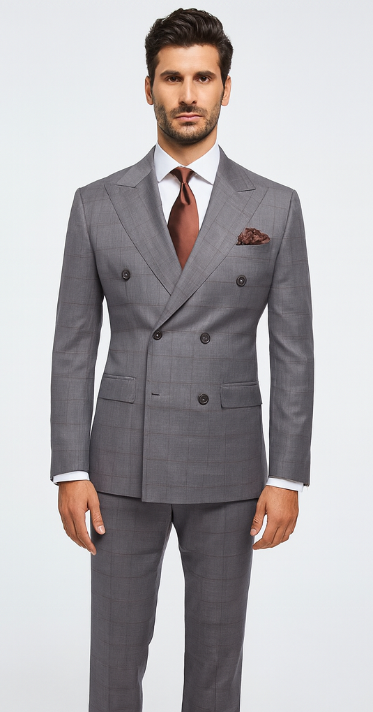 Rossi Man RM1830 – Milano Collection Elegant Formal Suit for Men - Premium Tailored Wear