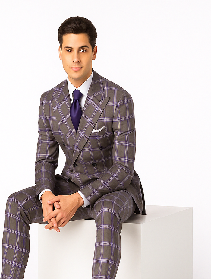 Rossi Man RM1846 – Elegant Men’s Dress Suit from Milano Collection - Tailored Fit Formal & Casual Wear