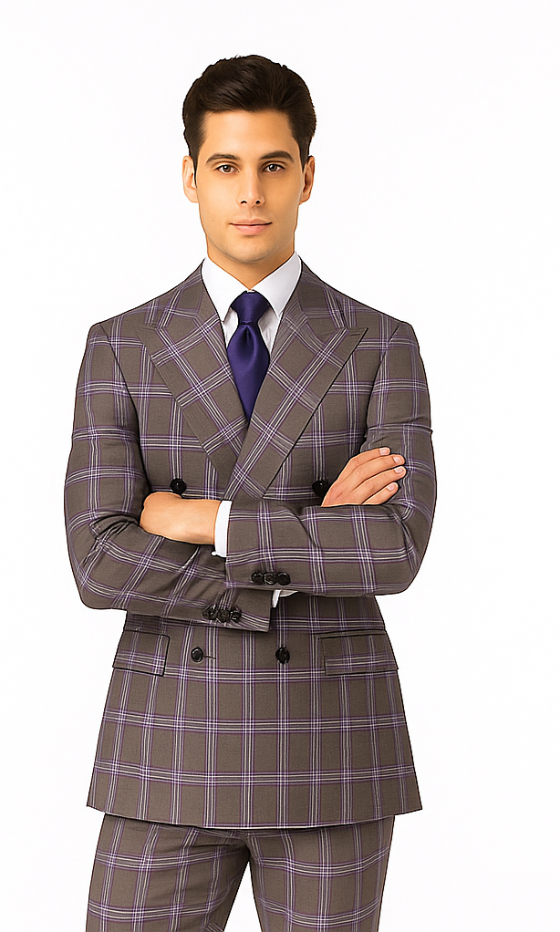 Rossi Man RM1846 – Elegant Men’s Dress Suit from Milano Collection - Tailored Fit Formal & Casual Wear