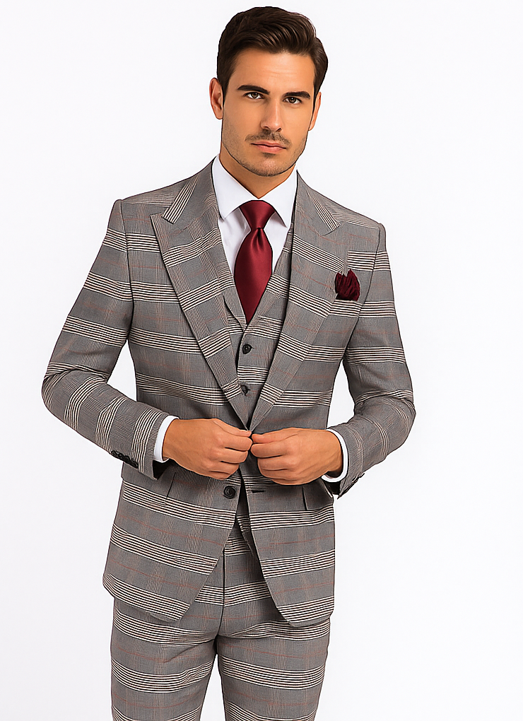 Rossi Man Sam RM2316 – Classic Tailored Dress Shirt for Men - Milano Fit Formal & Casual Elegance