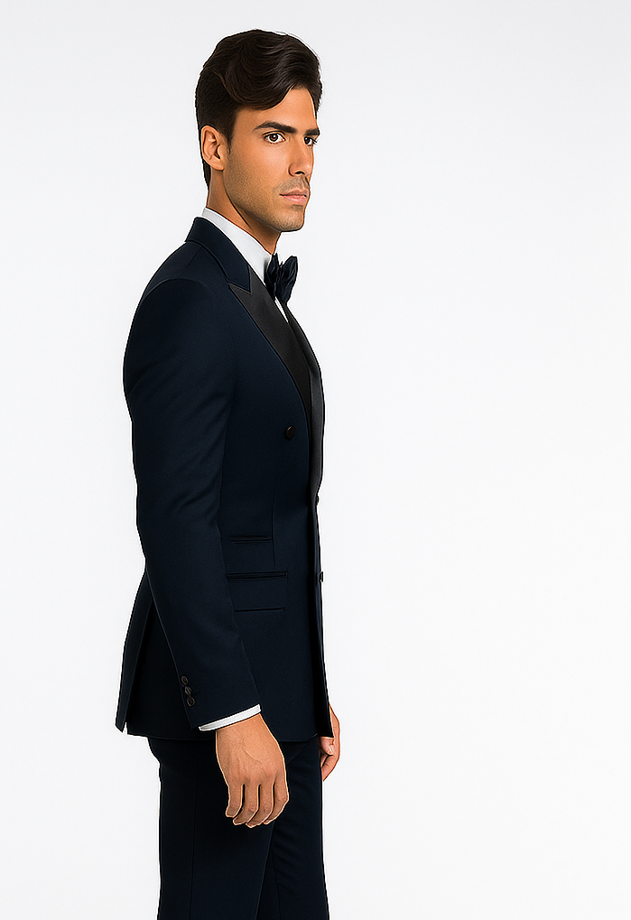 Rossi Man Zeus RM1004 – Premium Men’s Tuxedo for Classic Formal Style - Modern Slim Fit Black-Tie
