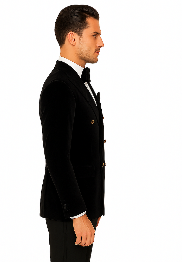 Rossi Man Zeus RM1575 – Men’s Tuxedo for Formal Events- Slim Fit Black-Tie Suit