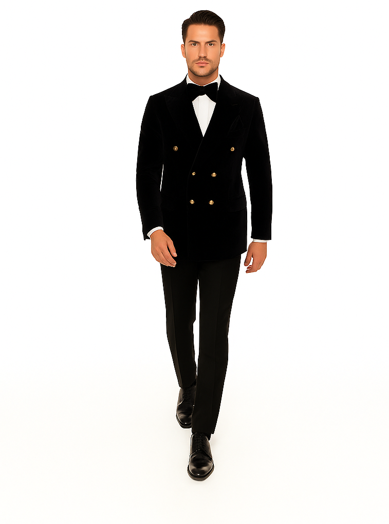 Rossi Man Zeus RM1575 – Men’s Tuxedo for Formal Events- Slim Fit Black-Tie Suit