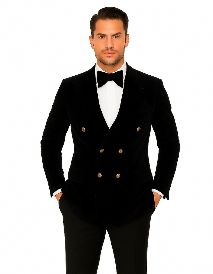 Rossi Man Zeus RM1575 – Men’s Tuxedo for Formal Events- Slim Fit Black-Tie Suit