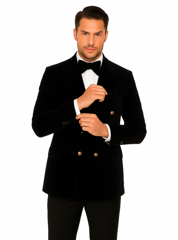 Rossi Man Zeus RM1575 – Men’s Tuxedo for Formal Events- Slim Fit Black-Tie Suit