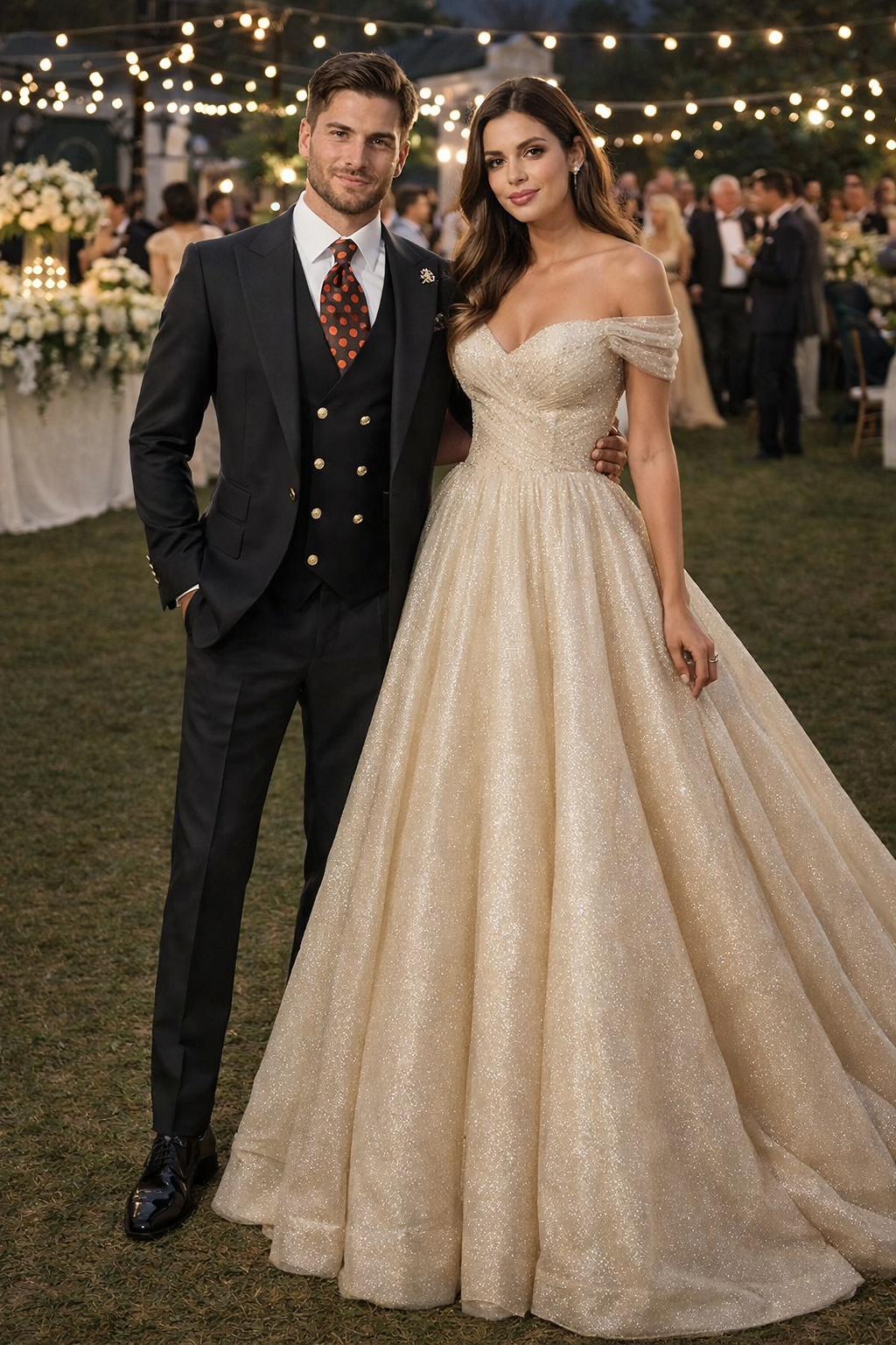 Rossiman Classic Black Peak Lapel Suit