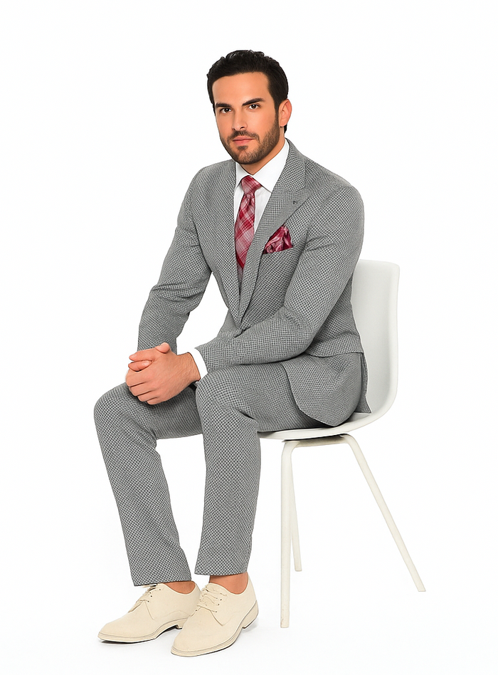 Rossiman Men’s Dress Suit | Timeless Classic Formal Suit for Men – Italian Tailored Luxury Slim Fit Design