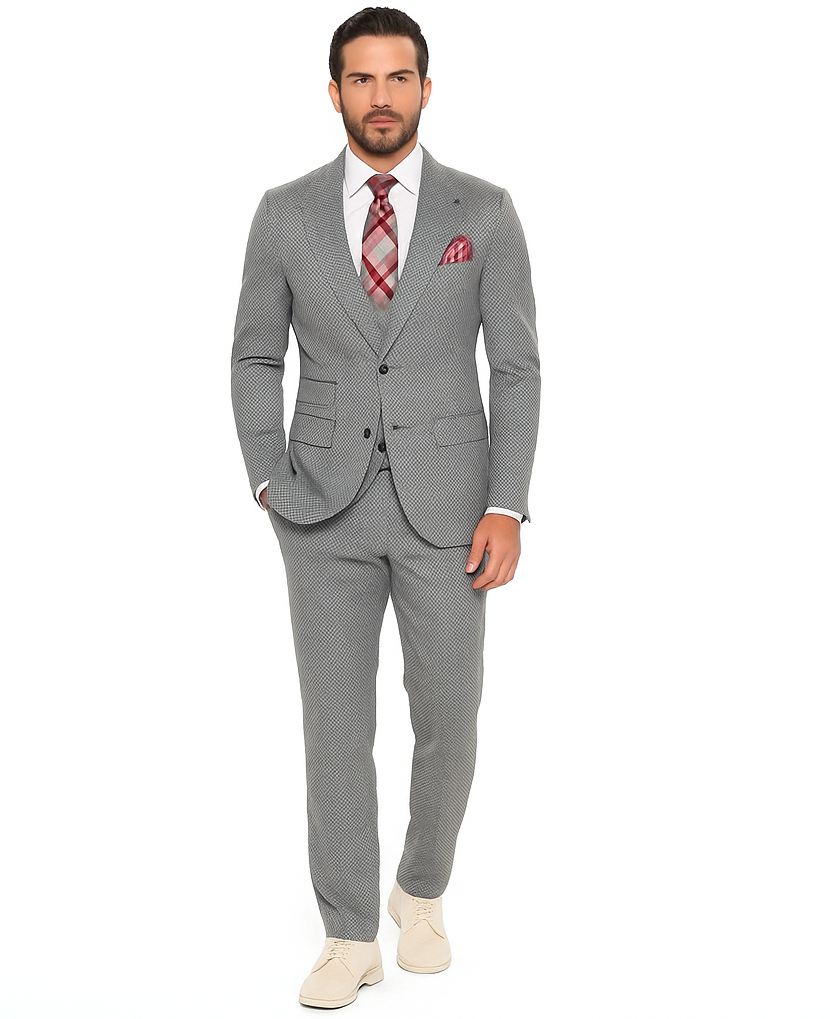 Rossiman Men’s Dress Suit | Timeless Classic Formal Suit for Men – Italian Tailored Luxury Slim Fit Design
