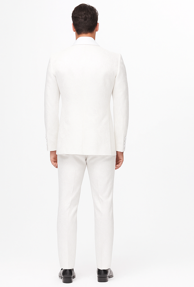 Rossiman Rossi Men’s Dress Suit | Classic Tailored Formalwear – Italian Slim Fit Luxury Suit for Men