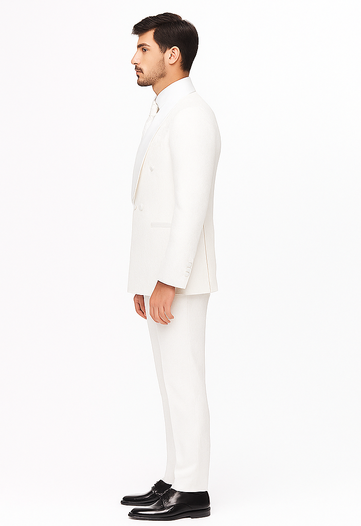 Rossiman Rossi Men’s Dress Suit | Classic Tailored Formalwear – Italian Slim Fit Luxury Suit for Men