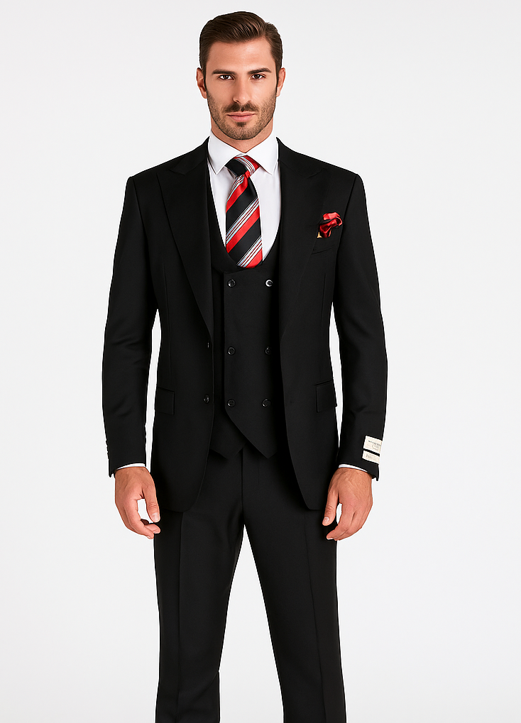 Rossiman Rossi Men’s Dress Suit | Premium Tailored Suit for Formal Occasions – Italian-Inspired Luxury Slim Fit Design
