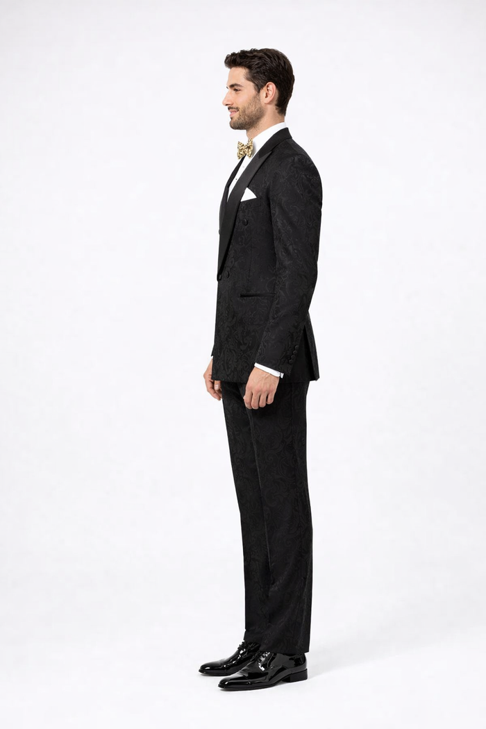 Rossiman Rossi Men’s Formal Suit | Stylish Tailored Dress Suit by Rossi Man – Italian Slim Fit Luxury Formalwear