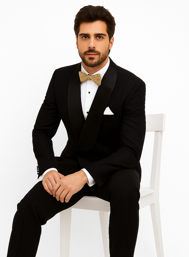 Rossiman Rossi Men’s Formal Suit | Stylish Tailored Dress Suit by Rossi Man – Italian Slim Fit Luxury Formalwear