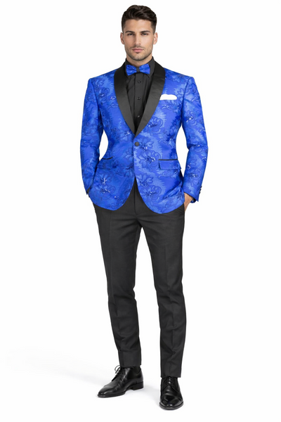Royal Blue Slim Prom Suit for Men