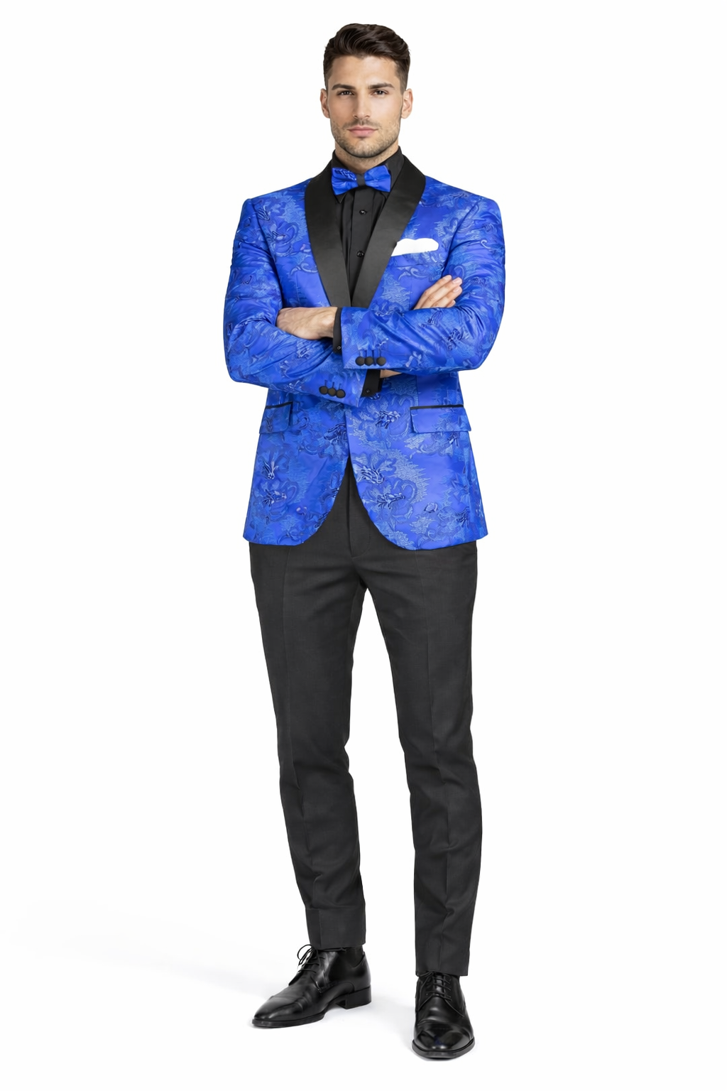 Royal Blue Slim Prom Suit for Men
