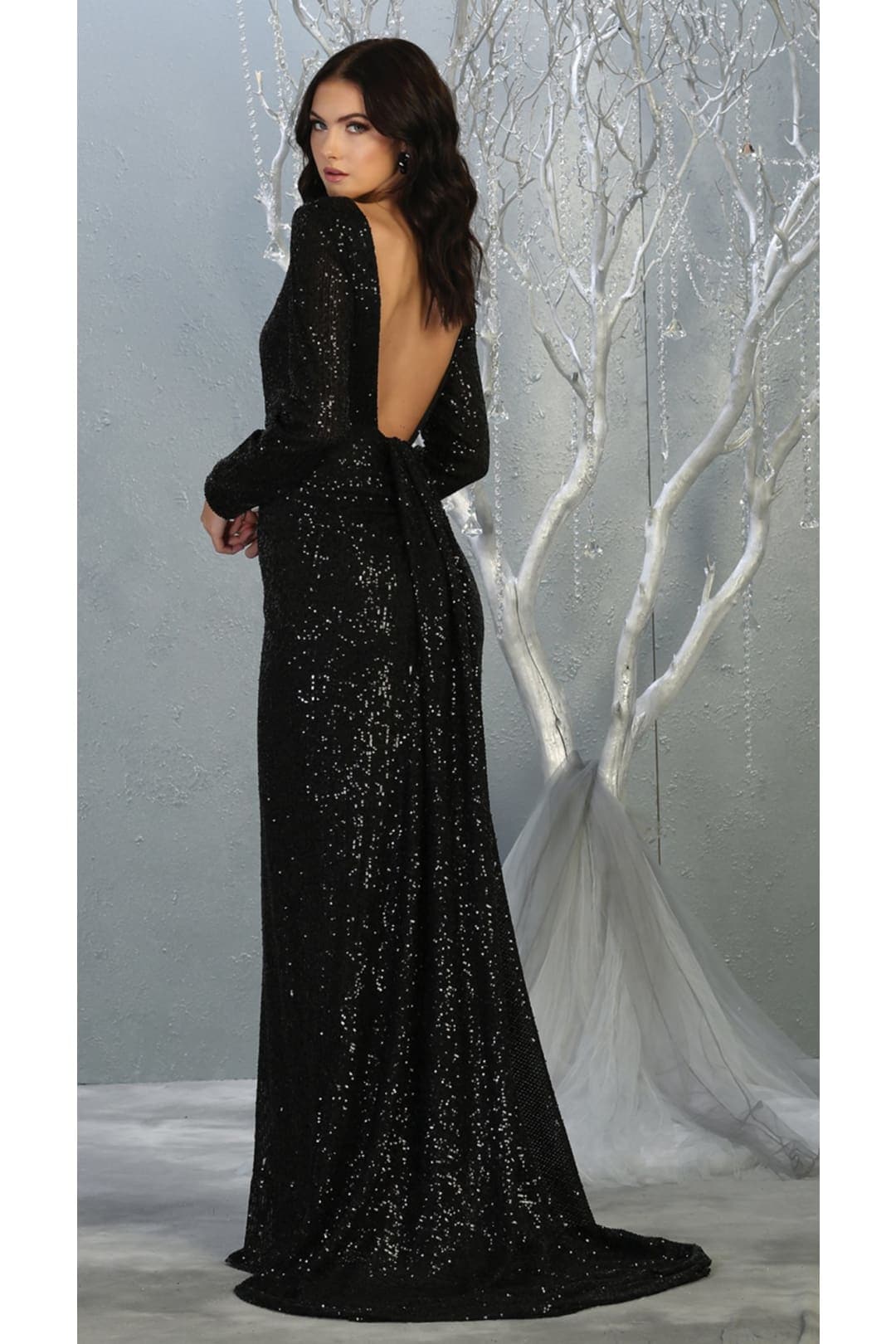 Plus Size Long Evening Gown Maxi Formal Dress for Women By Royal Queen RQ7795